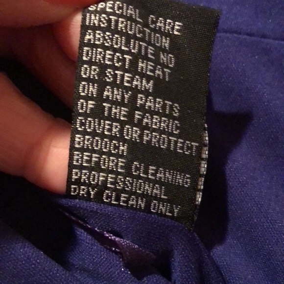 KM Collection sz 6 - Beautiful Royal Blue Shear Bodice Prom or Brides Maid Dress - Picture 10 of 10